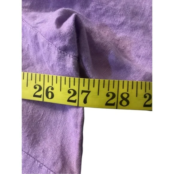 Kim Rogers Purple Top, Plus Size 3X, 100% Linen - Picture 8 of 9